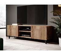 Bestmobilier - Meuble TV Come Rectangulaire en Bois avec Rangements 4 Portes - Salon