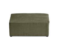 Bestmobilier - Pouf Topaze en Velours Côtelé Vert - Salon