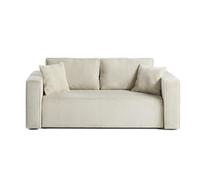 Best Mobilier Canapé droit 2 places Topaze en velours côtelé Beige