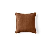 Bestmobilier - Coussin 40X40 cm Topaze en Tissu Velours Relief Terracotta - Salon