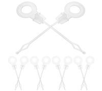 BESTOMZ 10 Pièces Outil Déboucheur Réfrigérateur Kit Nettoyage Drain Accessoire Frigoriste Plastic Réutilisable pour Dégorgement Évacuation Eau Entretien Cuisine et Maison