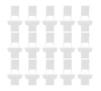 BESTOMZ 100 Pièces Chevalet en Carton Blanc Support Papillon Double Aile pour Cadre Photo, Portable et Sécurisé, pour Expositions Artistiques et Événements