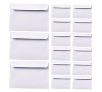 BESTOMZ 100 Pièces Enveloppes Blanches en Papier pour Courrier Confidentiel Protection Vie Privée, Usage Polyvalent, pour Emballage Petites Entreprises et Usage Personnel