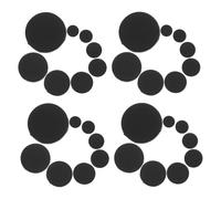 BESTOMZ 125 Pièces Bouchon en Silicone Circulaire Noir Verrouillage Précis, Compatible pour Évier Cuisine et Drain de Lavabo, Cuisine et Salle de Bain