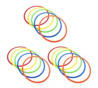BESTOMZ 15 Pièces Anneaux D'agilité de Football pour Entraînement, PP | 11,8 Pouces, Empilables et Codés par Couleur, pour Courts Intérieurs, Jeunes et Adultes, Coordination