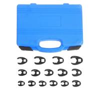 BESTOMZ 15 Pièces Jeu de Clés à Fourche Métriques 8 à 24mm pour | Acier au Carbone, Finition Oxyde Noir, Précision Solide, Usage Pro ou Bricolage, Fixation Facile
