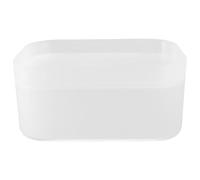 BESTOMZ 1pièce Boîte de Rangement Transparente Compacte pour Cosmétiques et Bijoux Anti-dérapante et Résistante Organisateur de Bureau et Coiffeuse Petit Modèle avec Couvercle