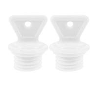 BESTOMZ 2 Bouchons en Caoutchouc Blanc Anti-fuite pour Paquet D'eau Chaude, Résistants la Déformation, Compatibles Plupart des Bouillottes, Lot de 2 Pièces