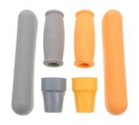 BESTOMZ 2 Ensembles Caoutchouc Ajustement Précis, Ensemble D'accessoires | Béquilles Aluminium Standard, Grip Antidérapant Texturé, Stabilité Renforcée à Domicile, Après Chirurgie