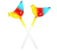 BESTOMZ 2 Pièces 2 Pièces Pics D'arrosage pour Plantes Oiseau en Verre
