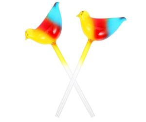 BESTOMZ 2 Pièces 2 Pièces Pics D'arrosage pour Plantes Oiseau en Verre