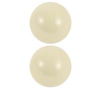 BESTOMZ 2 Pièces Boules de Croquet en Résine 57mm Beige | Compatibles Set Croquet et Boules Roulantes, Légères, Portables, Résistantes à L’usure, pour Familles