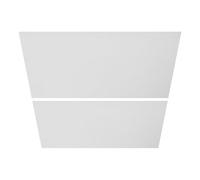 BESTOMZ 2 Pièces Diffuseur LED pour Plafonnier et Lampe Suspendue Feuille de Diffusion Flexible et Découpable en PVC Blanc pour Lumière Douce sans Éblouissement, pour Bureau et Diverses