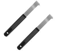 BESTOMZ 2 Pièces Extracteur de Pavés, Outil D'extraction de Pavés de Jardin, pour Blocs de Pavage et Briques de Terrasse, Acier Inoxydable Argenté, à Fines, Usage Extérieur, Extraction