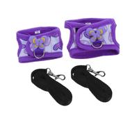 BESTOMZ 2 Pièces Harnais Veste pour Lapin et Cochon D’Inde, Laisse | Répartition Traction, Protection du Cou, Points Flexibles Internes, Sorties Intérieures et Balcon