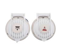 BESTOMZ 2 Pièces Interrupteur à Bascule Marin Blanc en Plastique | Étanche, Structure Ergonomique, Réglages Rapides pour Commande D'ancre