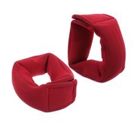 BESTOMZ 2 Pièces Poids pour Poignets et Chevilles, Poids de Cheville Marche, Paquet de Sable Lesté Rouge en Néoprène et Sable, Portable, pour Course et Fitness, Athlètes Débutants