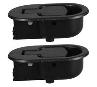 BESTOMZ 2 Pièces Poignée de Fauteuil Inclinable en Abs Noir Minimaliste Installation Facile pour Meubles de Bureau et Canapé, Accessoire Portable et Pratique
