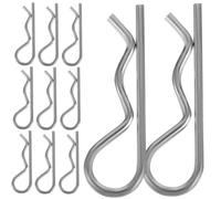 BESTOMZ 20 Pièces Goupilles d'Attelage Robustes M1.6x32 en Acier Inoxydable 304, Clip de Verrouillage, Utilisation Facile pour Tracteur et Remorque