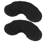 BESTOMZ 20 Pièces Tapis de Fond Rond pour Pot de Fleurs en Tissu Non Tissé Noir, Respirant et Protège Les Surfaces Rayures et Taches, Accessoire Jardinage Minimaliste