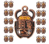 BESTOMZ 20pcs Breloques en Métal Scarabée Alliage pour Fabrication de Bijoux et Artisanat Chic, Pendentifs Uniques pour Colliers et Porte-clés Paquet