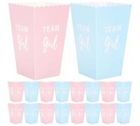 BESTOMZ 24 Pièces Boîtes à Popcorn en Papier pour Fête D'annonce de, Décorations Pratiques et Élégantes pour Table de Desserts