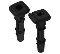 BESTOMZ 2pcs Insert de Guide pour Appuie-tête de Siège Auto en Plastique Noir, Verrouillage Réglable, Diamètre 12,7mm, Compatible et Arrière pour Conduite Confortable