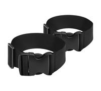 BESTOMZ 2pcs Sangle de Valise Réglable en Nylon Noir, Ceinture de Voyage Légère sans Outils, pour Fixation Sécurisée et Arrimage des Bagages