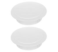 BESTOMZ 2pièces Bouchon de Réparation pour Trou Mural Capuchon Étanchéité pour Ventilation de Cuisine Bouchon de Tube de Fournaise Couvre-trou pour Conduit de Hotte Aspirante Blanc