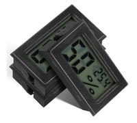 BESTOMZ 3 Pièces Thermomètres D'intérieur Mini Numériques Précis en Abs, Hygromètre Intérieur pour Bureau Affichage Température et Humidité Facile à Lire