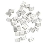 BESTOMZ 30 Pièces Clips pour Câbles Photovoltaïques en Acier Inoxydable, Fixation sans Outil à 90 Degrés, pour Gestion de Câbles de Panneaux Solaires sur Remorque ou Bateau