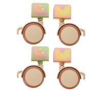 BESTOMZ 4 Pièces Petites Générales Pivotantes avec et Silencieuses en Roulettes Frein Fixation pour de à Pince Mobilité Fluide et Sécurisée Pieds Lit Bébé pour Berceau Chambre Infantile