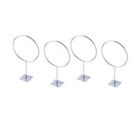 BESTOMZ 4 Pièces Rangement de Balles Mural, Support de Rangement pour Balles, Fer Argenté, Trous de Vis Pré-percés, pour Medicine Ball et Exercise Ball, pour École et Boutique
