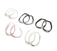 BESTOMZ 5 Paires Brides Élastiques pour Sandales et Chaussures à Talons Hauts avec Décorations Brillantes, Bande Élastique Pu pour Maintien Sécurisé et Soutien Lors de Soirées et