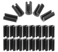 BESTOMZ 50 Pièces Protecteurs en Caoutchouc Noirs pour Évier Cuisine, Pieds Antidérapants U de U, Durabilité Renforcée pour Panier Égouttoir et Grille