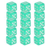 BESTOMZ 500 Mini Dés Verts en Plastique Carré Légers pour Jeux de Société, 500 Pièces Faciles à Lire, Divertissement Polyvalent pour Fêtes Adultes et Garçon et Filles