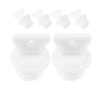 BESTOMZ 6 Pièces Bouchon de Bouillotte 22,5mm en Caoutchouc Blanc à | Pièce de Rechange pour Capuchon Perdu, Surface Lisse, Prise Résistante à Chaleur, Usage Domestique