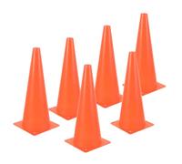 BESTOMZ 6 Pièces Cône de Sport 32cm en Plastique Ldpe pour Entraînement | Couleur Vive, Empilable, Forte Résistance, Taekwondo et Loisir