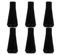BESTOMZ 6 Pièces Embouts de Rechange, Pointe Ronde en Caoutchouc Noir | Pratique du Tir à L'arc, Installation Rapide, pour Flèches 6mm et Séances D'entraînement