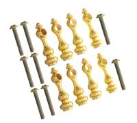 BESTOMZ 8pcs Fuseaux de Meubles en Fer pour Garde-Corps en Verre, Capuchons de Poteau Gourde, Design Simple, Installation Rapide pour Bureau et Maison