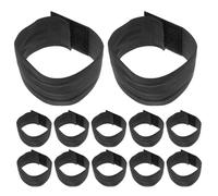 BESTOMZ Accessoires Polyvalents en Polyester 12 Brassards de Deuil Noirs Élastiques pour Occasions de Deuil et Événements Respectueux pour Équipes et Groupes