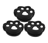 BESTOMZ Amortisseur de Raquette de Tennis en Silicone Noir, Réduit Les Vibrations, Léger et Facile à Installer, Pack de 3 Pièces Forme Originale Meilleure Protection