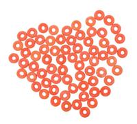 BESTOMZ Anneaux Élastiques de Castration en Caoutchouc Orange - 100 Pièces Pince à Castration pour Moutons, Porcs et Bovins - Accessoires pour Gestion de Bétail