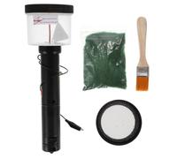 BESTOMZ Applicateur de Flocage Électrostatique Simple D'utilisation Portable en Plastique Double Filet pour Plantation de Gazon et Effets de Modélisation