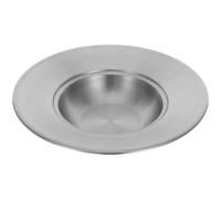 BESTOMZ Assiette de Spaghetti en Acier Inoxydable à Large Bord 26cm Argenté | Surface Lisse, Nettoyage Facile, Profondeur Anti-débordement, Service Soigné, pour Salades et Table