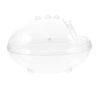 BESTOMZ Bac à Sable pour Cobayes en Acrylique Transparent, Facile à Nettoyer et Utiliser, pour Décorer la Cage des Petits Animaux Hamsters