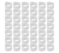 BESTOMZ Bagues D’Identification pour Pigeons 10 Mm en Plastique Blanc, 100 Pièces, Anneaux à Clipser Légers pour Pattes D’Oiseaux, Accessoires pour Volaille et Élevage, Utilisation Facile