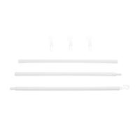 BESTOMZ Baguette de Tirage de Rideau en Plastique Blanc avec Crochet, Légère et Fiable, Accessoire de Remplacement pour Stores Verticaux en Classe ou Entreprise