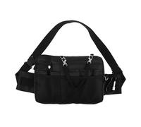BESTOMZ Banane Grosse Capacité en Multiples et avec Compartiments pour Paquet Noir Tissu Oxford Résistant Rangement Pratique Infirmière Médical Travail