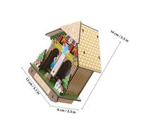 BESTOMZ Baromètre et Thermomètre Mural en MDF Robuste pour Intérieur et Extérieur, Indicateur Météo Suspendu pour Maison et Jardin, Appareil de Mesure Précis pour Homme Couleur Aléatoire